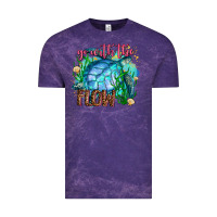 Cloud Purple go with the flow Vintage Tee - AdoDesignShop