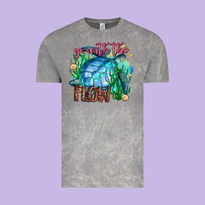 Go With The Flow Vintage Tee Designed By Adodesignshop