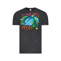 Vintage Black go with the flow Vintage Tee - AdoDesignShop