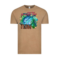 Vintage Coffee go with the flow Vintage Tee - AdoDesignShop