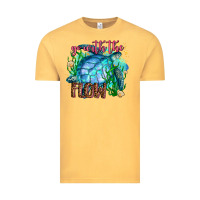 Vintage Mustard go with the flow Vintage Tee - AdoDesignShop