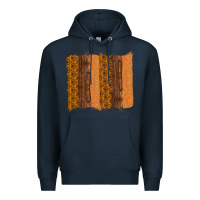 Navy Western Wood Glitter Vintage Pattern Premium Hoodie - Bettercallsaul