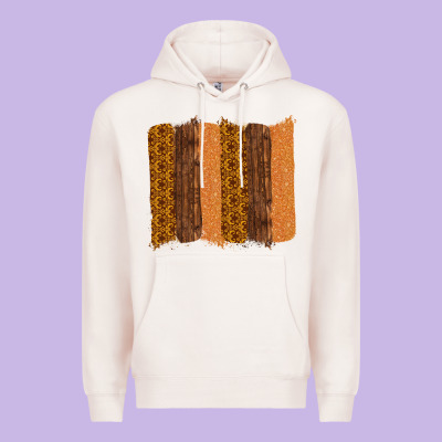 Western Wood Glitter Vintage Pattern Premium Hoodie Designed By Bettercallsaul