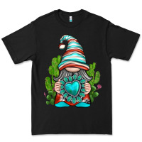 Black western gnome with turquoise gemstone Premium Tee - texasbilliewilder