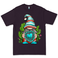 Plum western gnome with turquoise gemstone Premium Tee - texasbilliewilder