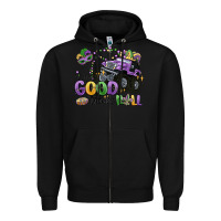 Black let the good times roll Zipper Hoodie - MaliasSmallBusiness