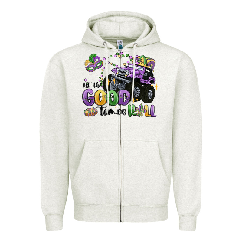 Let The Good Times Roll Zipper Hoodie by MaliasSmallBusiness | Teevron