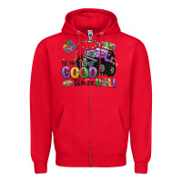 Red let the good times roll Zipper Hoodie - MaliasSmallBusiness