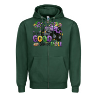 Sports Green let the good times roll Zipper Hoodie - MaliasSmallBusiness