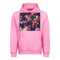 Fuchsia Pink American flag sparkly  tumbler Urban Hoodie - HowdyJamesFarm