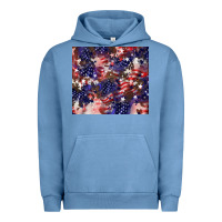 Pigment Pebble Blue American flag sparkly  tumbler Urban Hoodie - HowdyJamesFarm