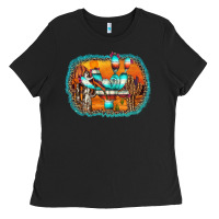 Black western cactus Ladies Tee - AdoDesignShop