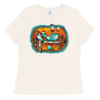 Bone western cactus Ladies Tee - AdoDesignShop