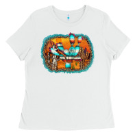 White western cactus Ladies Tee - AdoDesignShop