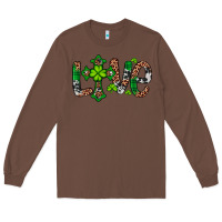 Chestnut Western St. Patrick's Day Love Cross Long Sleeve Tee - Artiststas