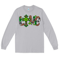 Moon Dust Western St. Patrick's Day Love Cross Long Sleeve Tee - Artiststas