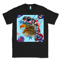 Black mullet eagle with balloon seamless pattern Classic Tee - BundleAndBundleShop