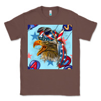 Chestnut mullet eagle with balloon seamless pattern Classic Tee - BundleAndBundleShop