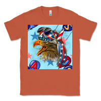 Copper mullet eagle with balloon seamless pattern Classic Tee - BundleAndBundleShop
