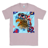 Lilac mullet eagle with balloon seamless pattern Classic Tee - BundleAndBundleShop