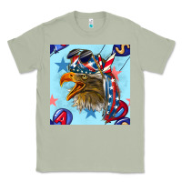 Matcha mullet eagle with balloon seamless pattern Classic Tee - BundleAndBundleShop
