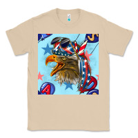 Mushroom mullet eagle with balloon seamless pattern Classic Tee - BundleAndBundleShop