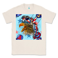 Natural mullet eagle with balloon seamless pattern Classic Tee - BundleAndBundleShop