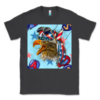 Smoke mullet eagle with balloon seamless pattern Classic Tee - BundleAndBundleShop