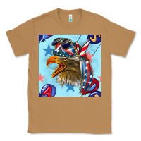 Toasted Coconut mullet eagle with balloon seamless pattern Classic Tee - BundleAndBundleShop