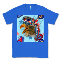 True Royal mullet eagle with balloon seamless pattern Classic Tee - BundleAndBundleShop