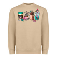 Mushroom cat  coffee cup Heavyweight Sweatshirt - AdoDesignShop