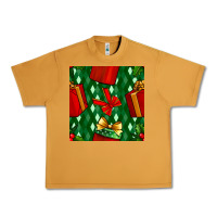 Peanut Butter christmas surprise gift box seamless pattern Urban Heavy Tee - BundleAndBundleShop