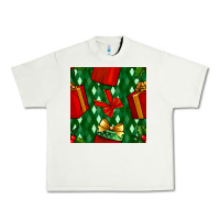 Pistachio christmas surprise gift box seamless pattern Urban Heavy Tee - BundleAndBundleShop