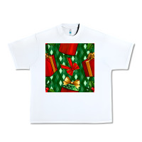 White christmas surprise gift box seamless pattern Urban Heavy Tee - BundleAndBundleShop