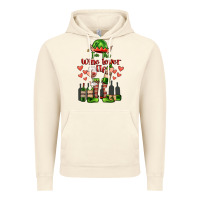 Vintage Artic im the wine lover elf Vintage Hoodie - FaDigitalArtStudio