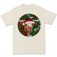 Bone Longhorn Cow Christmas Premium Tee - RanaPortraitStore