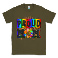 Army Green proud mom with sunflower Classic Tee - AdoDesignShop