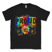 Black proud mom with sunflower Classic Tee - AdoDesignShop