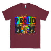 Burgundy proud mom with sunflower Classic Tee - AdoDesignShop
