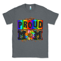 Charcoal Heather proud mom with sunflower Classic Tee - AdoDesignShop