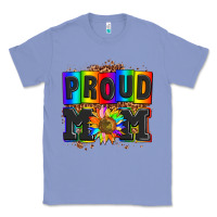 Colony Blue proud mom with sunflower Classic Tee - AdoDesignShop
