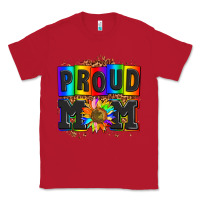 Red proud mom with sunflower Classic Tee - AdoDesignShop