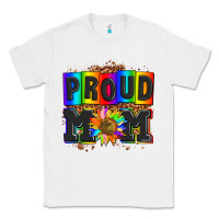 White proud mom with sunflower Classic Tee - AdoDesignShop