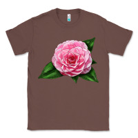 Chestnut Camellia Flower Classic Tee - LillyAllenDesigns
