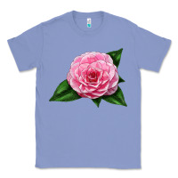Colony Blue Camellia Flower Classic Tee - LillyAllenDesigns