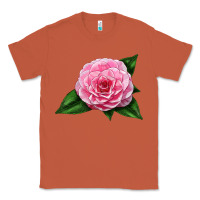 Copper Camellia Flower Classic Tee - LillyAllenDesigns