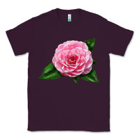 Plum Camellia Flower Classic Tee - LillyAllenDesigns