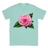 Seafoam Camellia Flower Classic Tee - LillyAllenDesigns