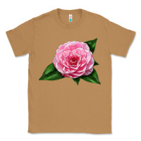Toasted Coconut Camellia Flower Classic Tee - LillyAllenDesigns