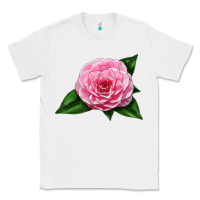 White Camellia Flower Classic Tee - LillyAllenDesigns